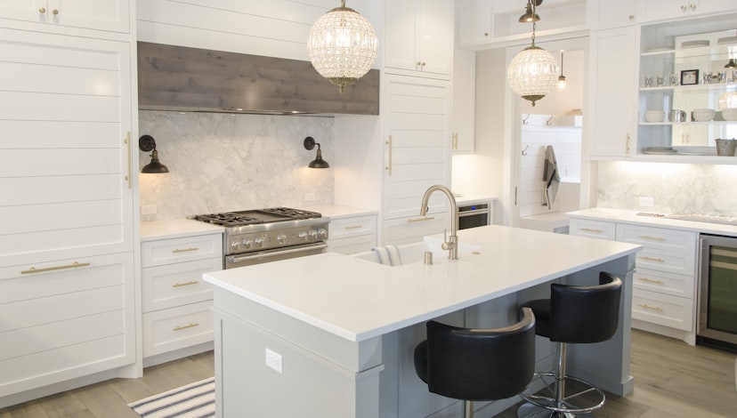 Spotless modern kitchen benchtop